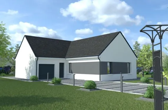 Photo maison 100&nbsp;m² sur terrain 1821&nbsp;m²